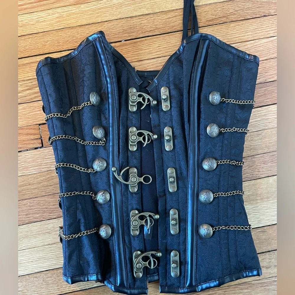 Corset Story Pirate Steampunk Corset Size 24 - Picture 4 of 9